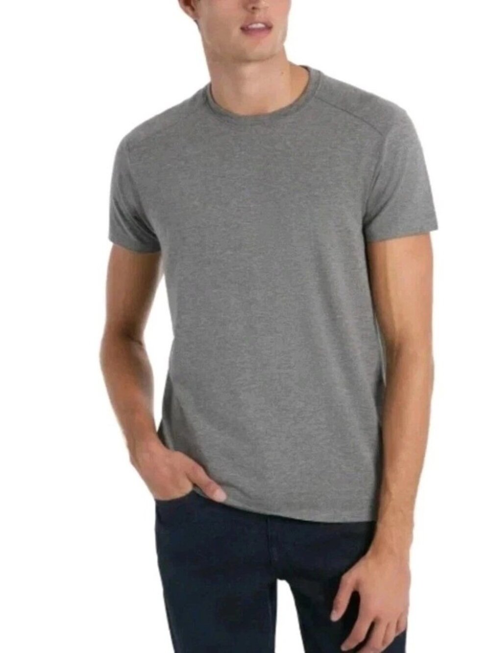 NWT Kenneth Cole Men's T-Shirt XXL Gray Organic Cotton Blend